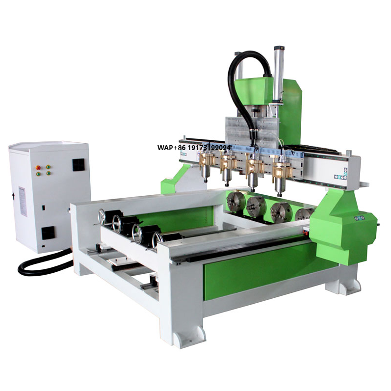 Cnc Router Machine - 4-osiowa frezarka CNC z obrotowym urządzeniem